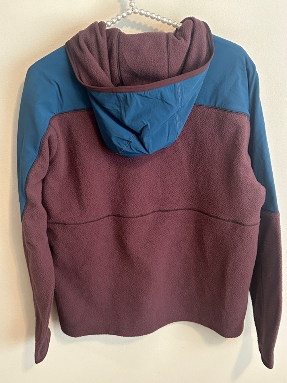 Cotopaxi Abrazo Hooded Full-Zip Fleece Womens Jacket Blue/Wine Medium - Picture 4 of 5